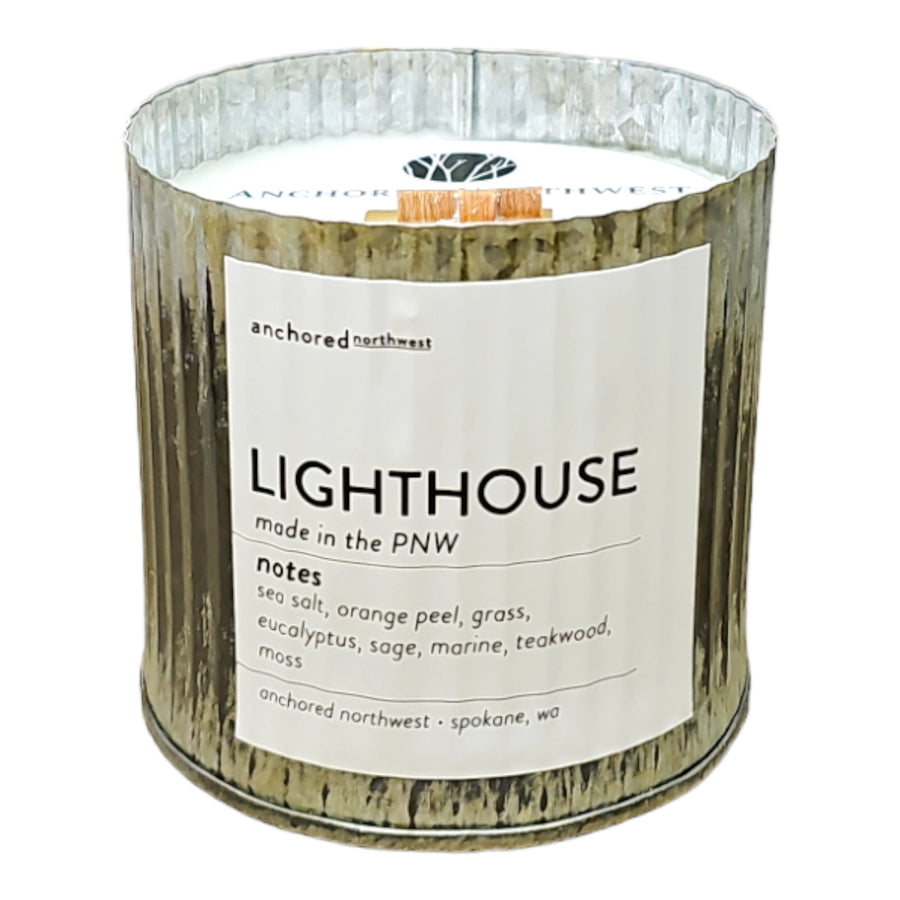 Lighthouse Rustic Candle