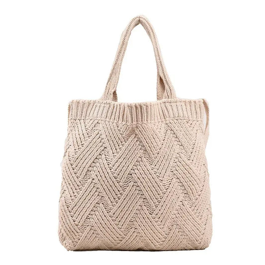 Vintage Knit Tote Bag