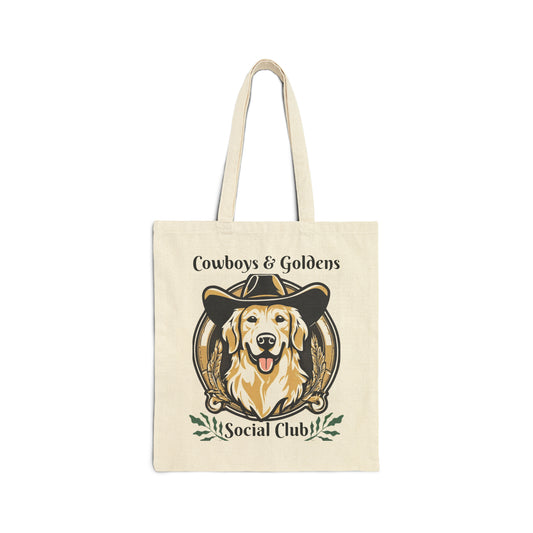 Bolsa de mano del club social Cowboys &amp; Goldens