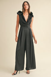 Bobbi Deep Cowl Neck Jumpsuit