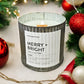 Merry & Bright Rustic Candle