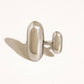 Roxy Modern Silver Open Statement Ring