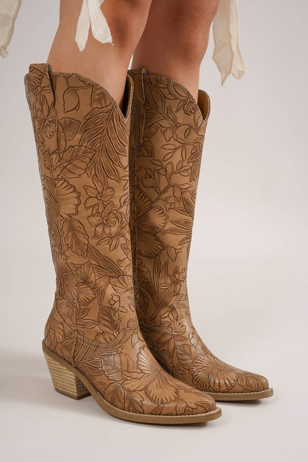 Billings Embossed Floral Boots