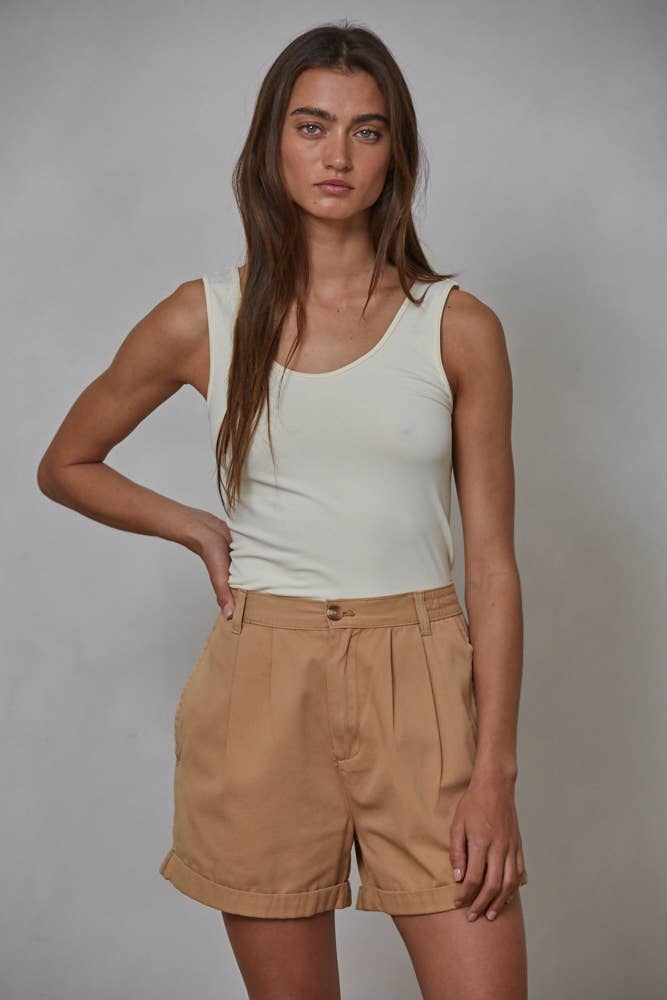 Kasey Seamless Reverse U-V Neck Tank