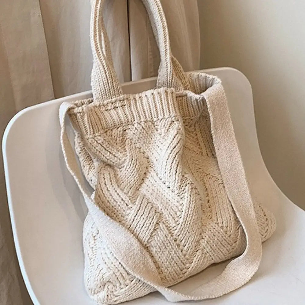 Vintage Knit Tote Bag