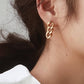 Avalon 18K Gold Non-Tarnish Chain Link Earrings