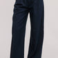 Monica Contrast Waistband Pleated Trouser Pants