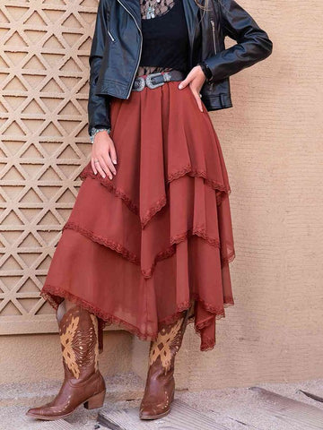 Tasha Tiered Midi Skirt