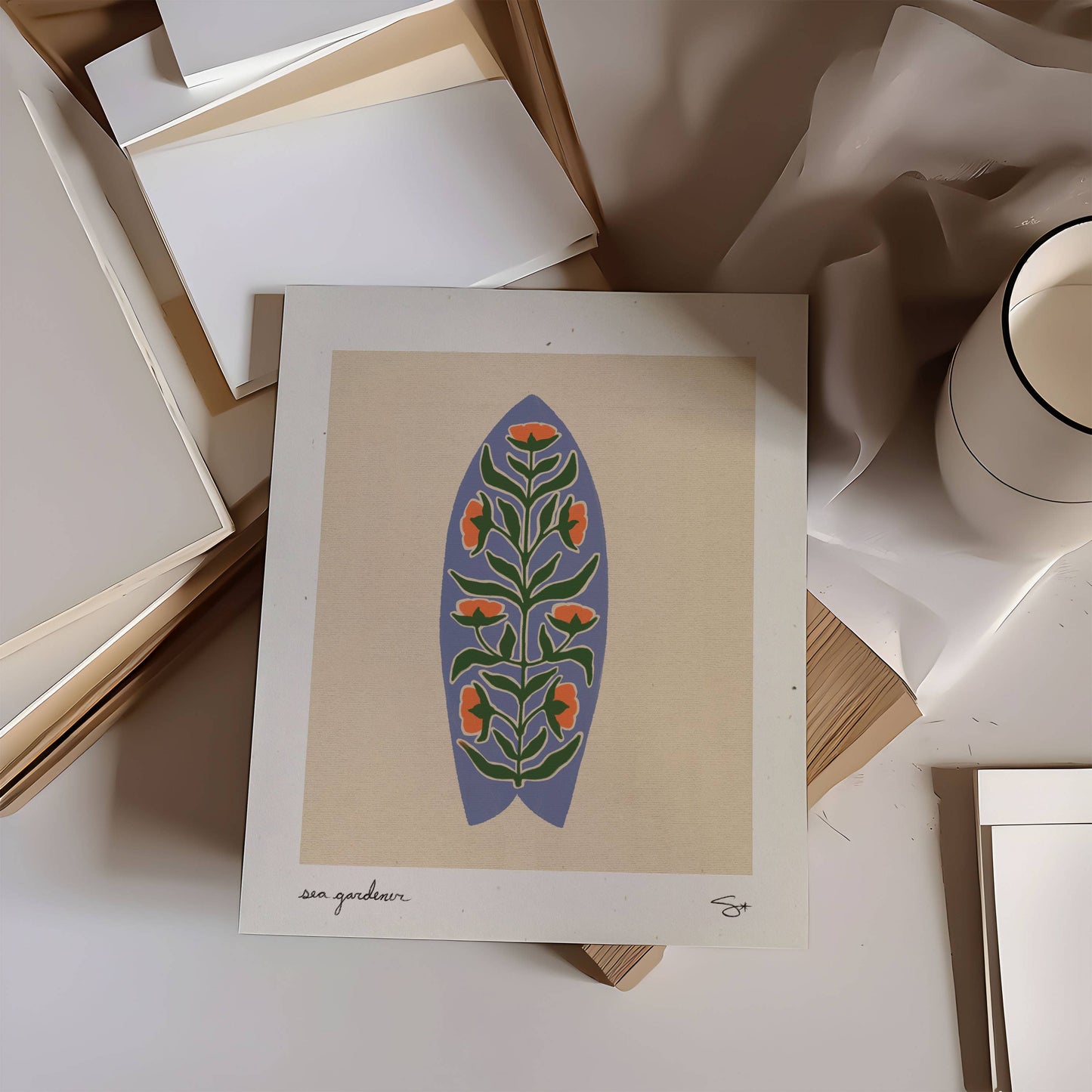 Surf Garden 3 | Surfboard Print
