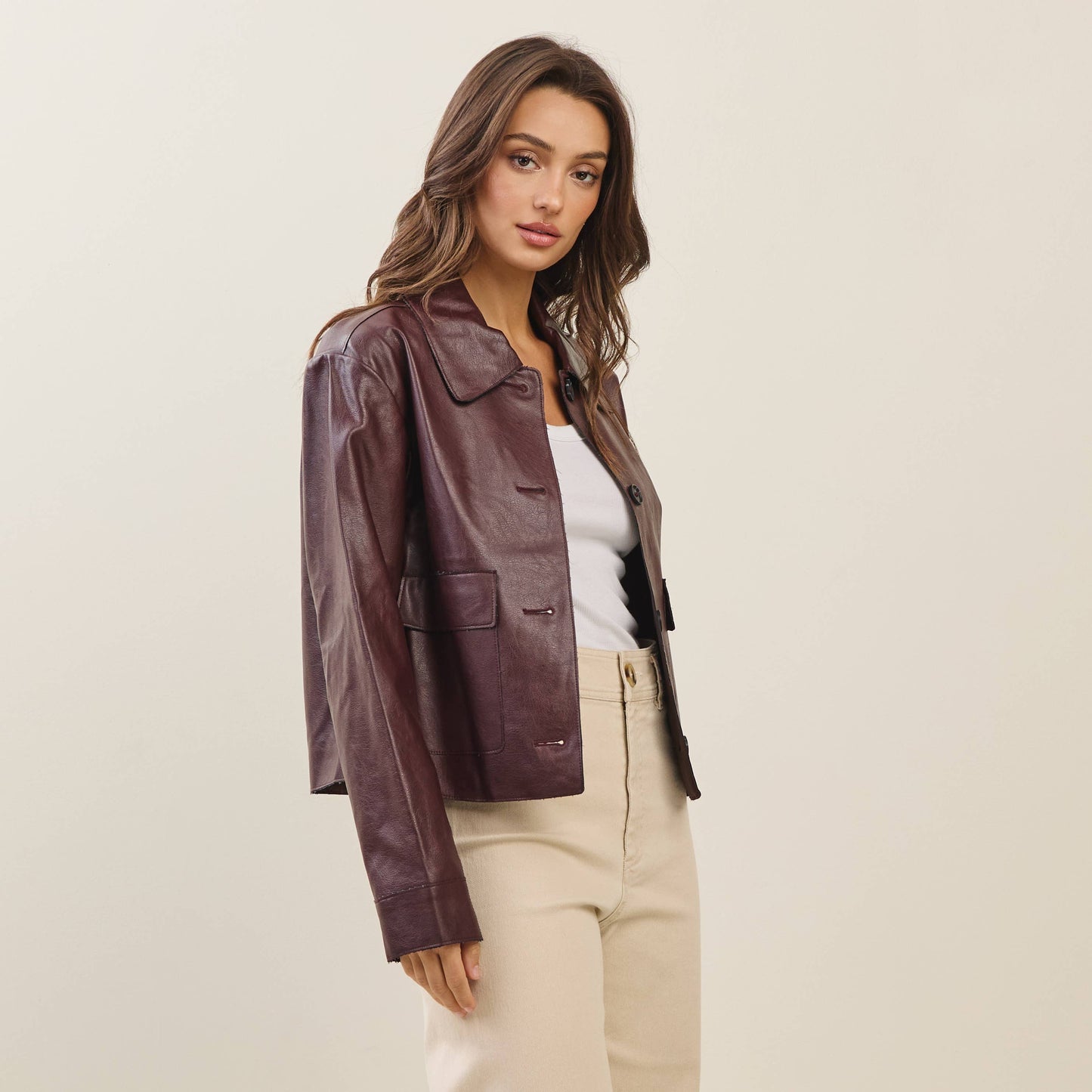 Carmella Vegan Leather Jacket