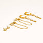 Finley 18K Gold Non-Tarnish CZ Chain Drop Earring Sets