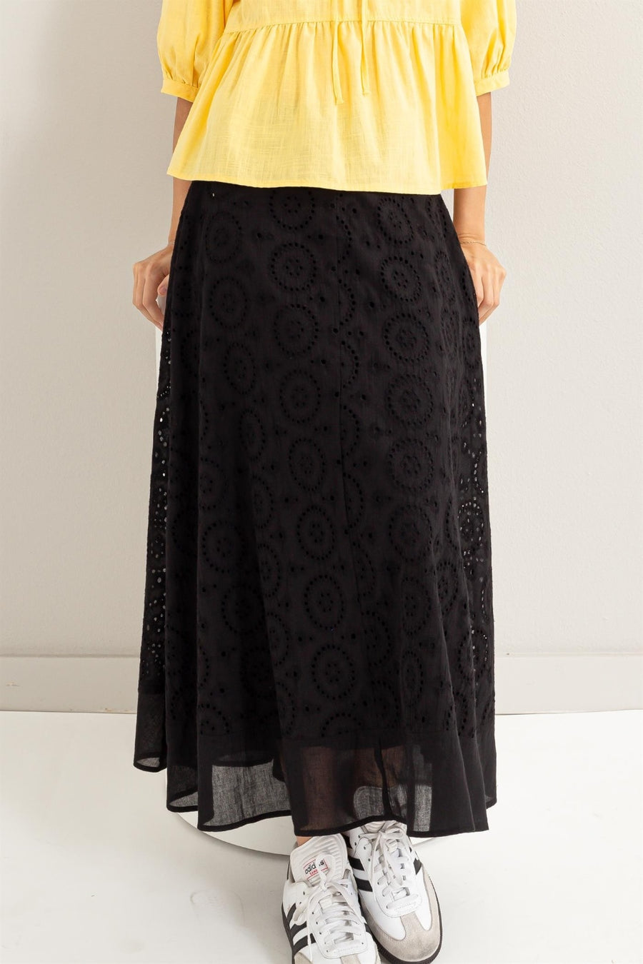 Carrie High-Waist Midi Skirt