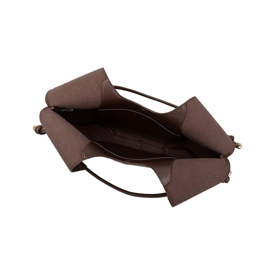 Tracy Recycled Vegan Shoulder Bag - Espresso