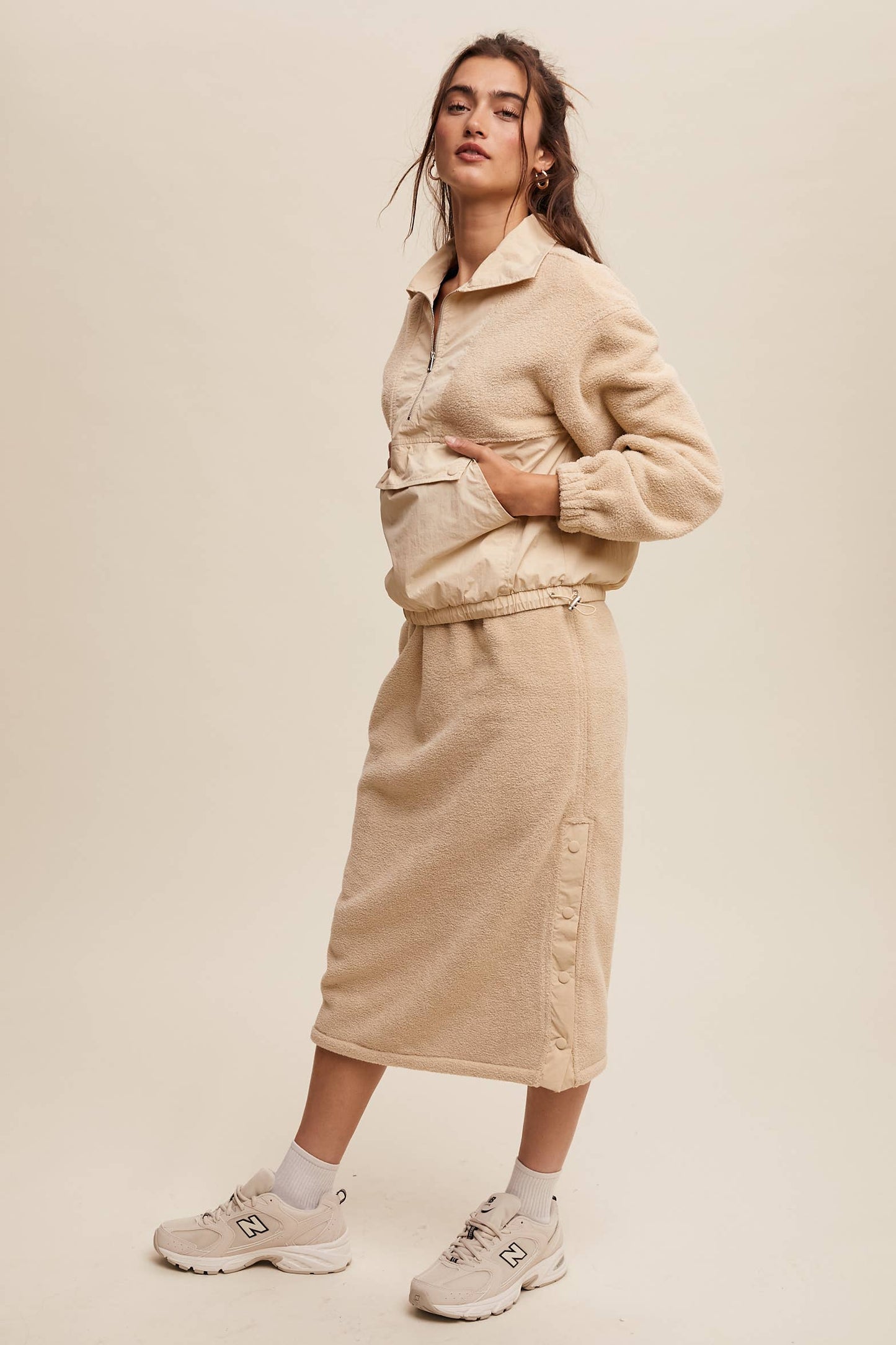 Janie Fleece Pullover Jacket