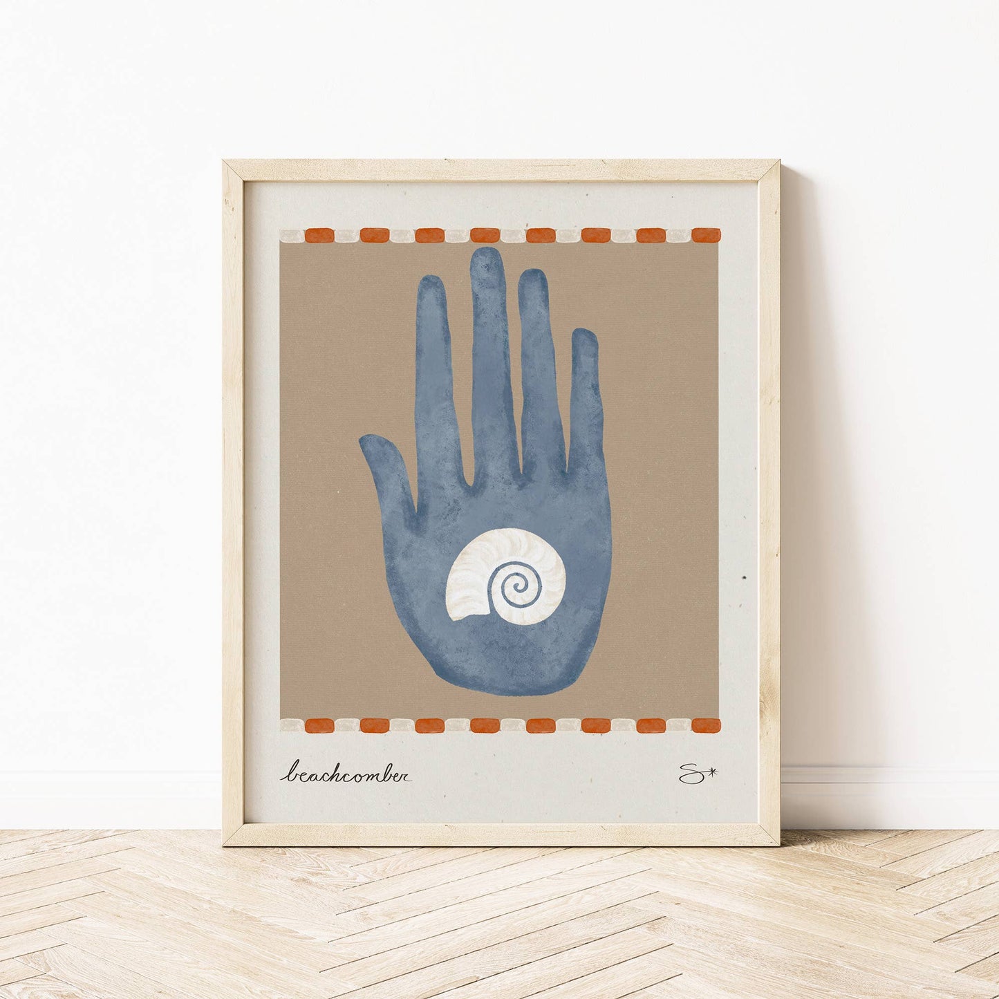 The Beachcomber | Coastal Art Print