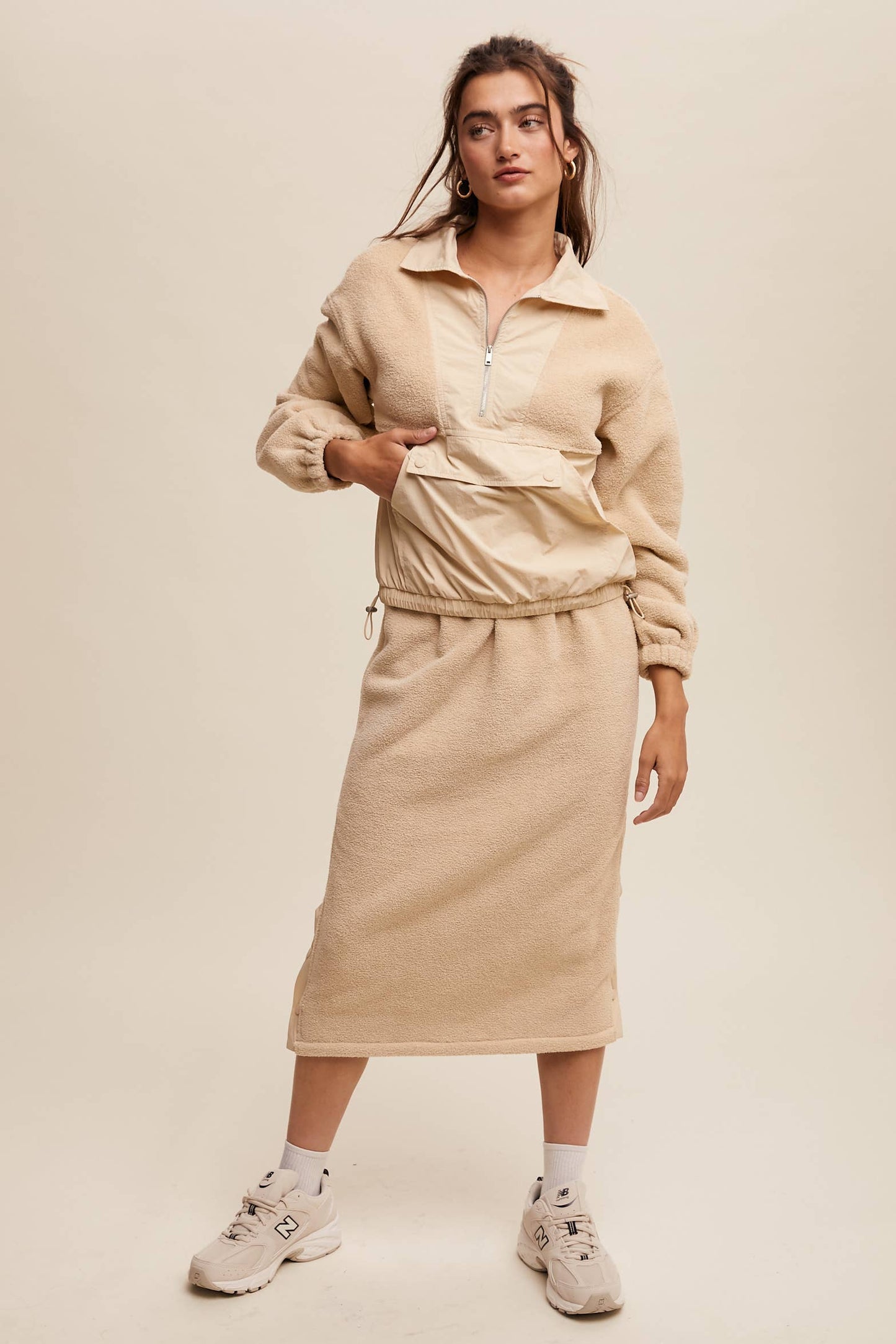 Janie Fleece Pullover Jacket