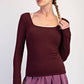 First Light Recycled Blend Long Sleeve Top