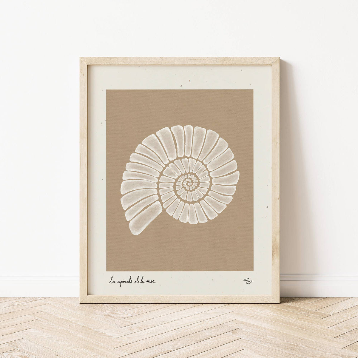 Sea Spiral | Seashell Art Print