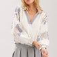 Cascades Patch Printed Slouchy Top