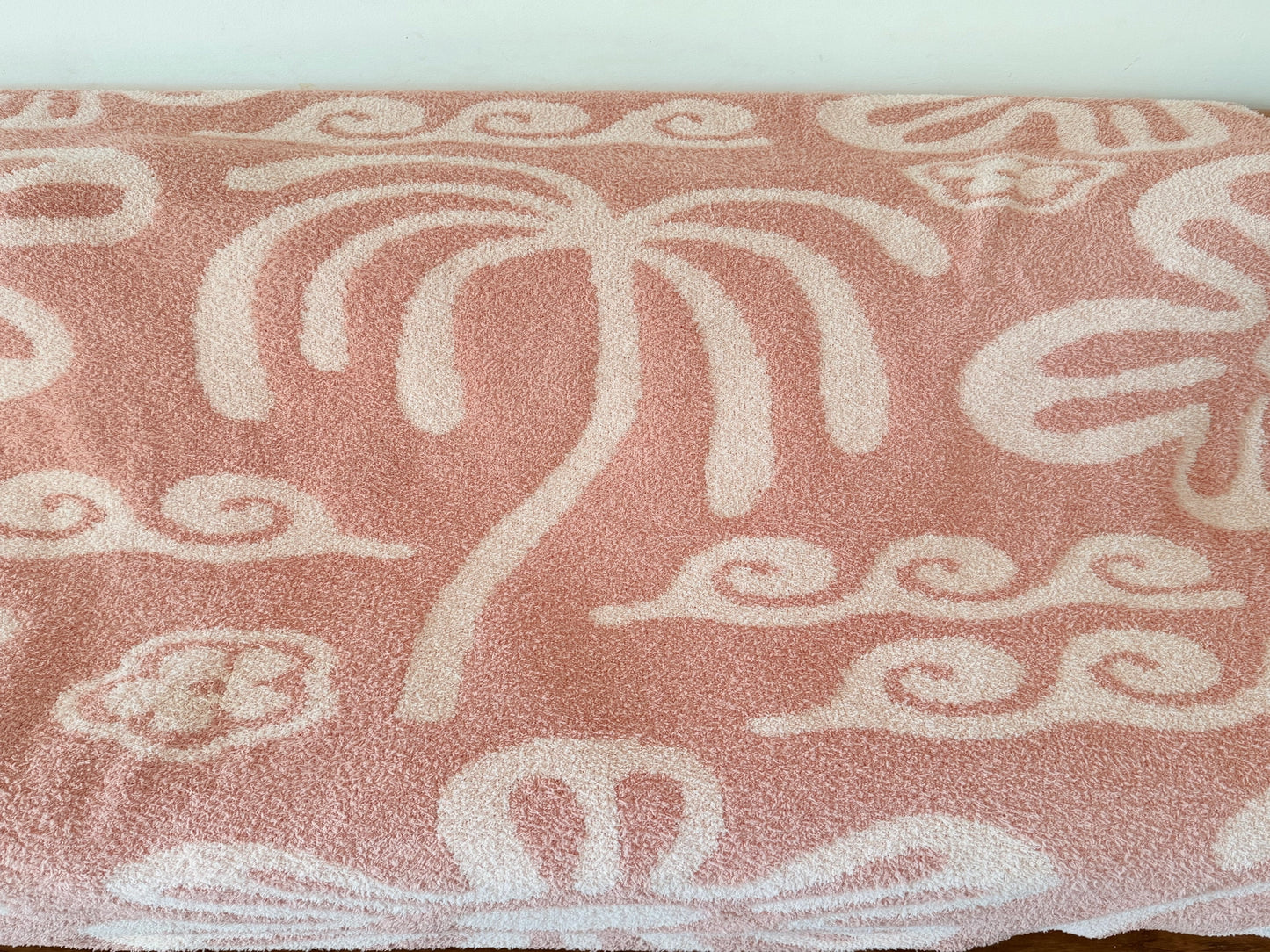 Hanalei Plush Throw - Island Blush
