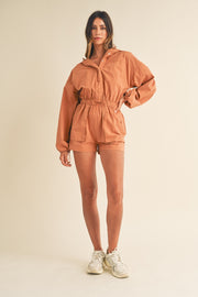 Mars Long Sleeve Hooded Romper