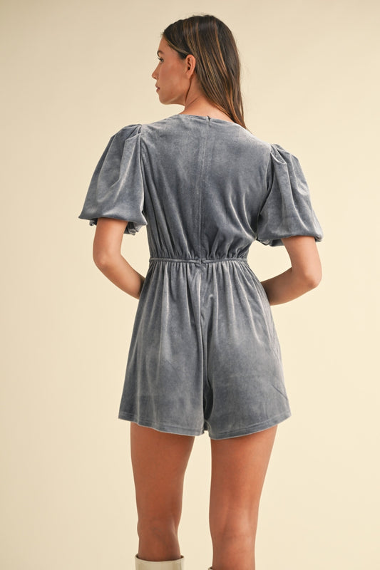 Sarasota Velvet Romper