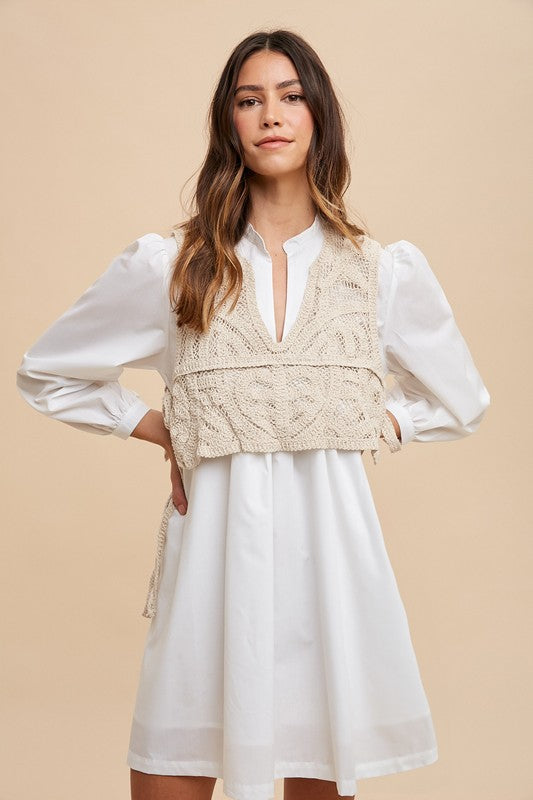 Tolson Shirt Dress - White