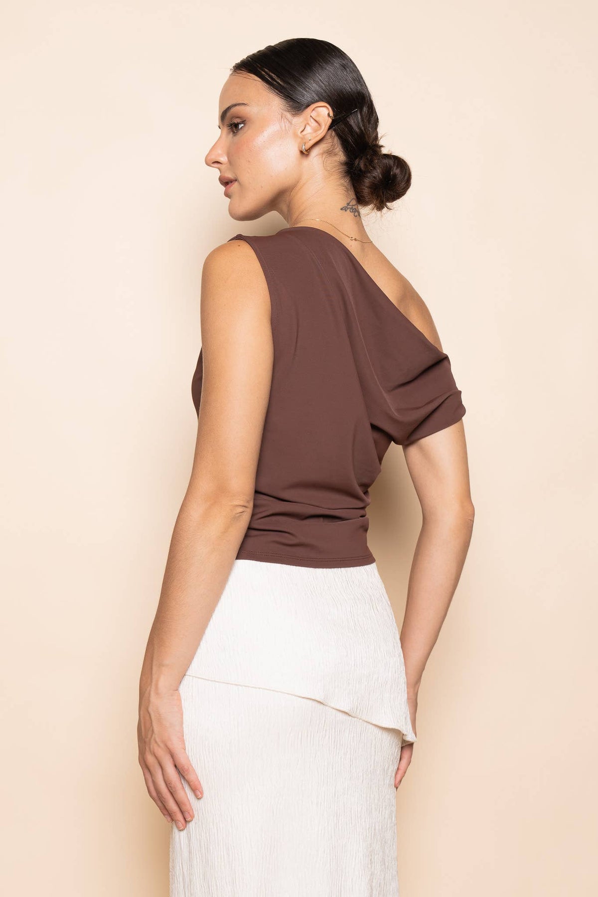 Steph Asymmetrical One-Shoulder Top