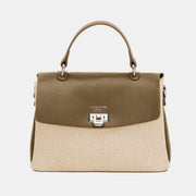 Bolso de mano con rayas en contraste de David Jones