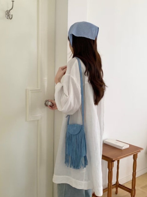 Madison Suede-Like Crossbody Bag w/Tassel