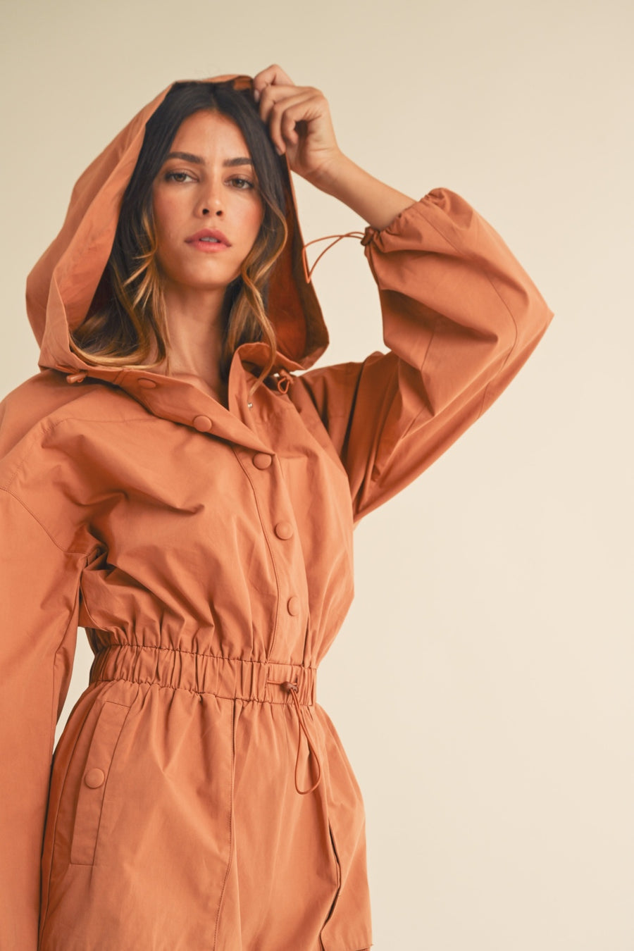 Mars Long Sleeve Hooded Romper