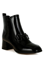 Algol Textured Block Heel Ankle Boots