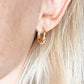 18k Gold Filled Artisan Style Clicker Hoop Earrings