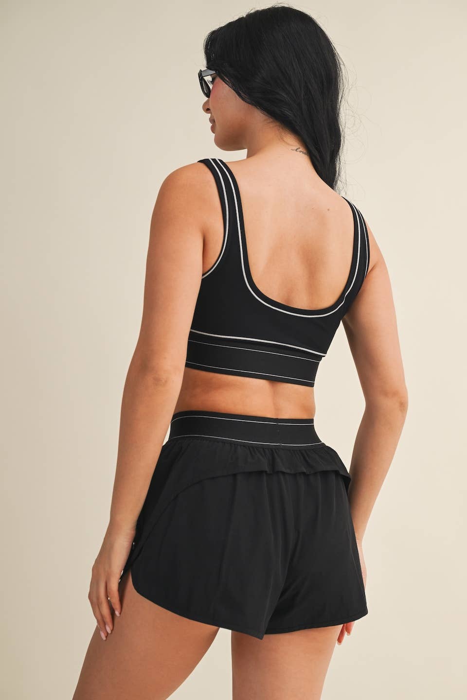 Lily Contrast Thread Sports Bra