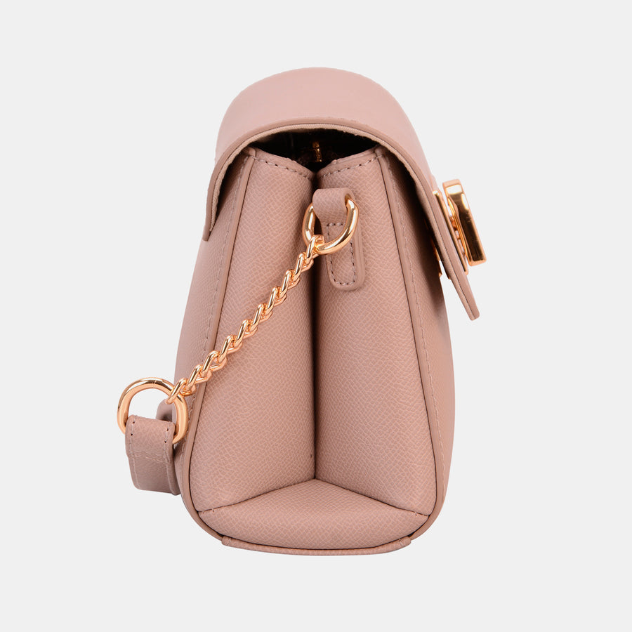 Sac à bandoulière en cuir synthétique David Jones