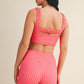 Paloma Gingham Ruched Bra