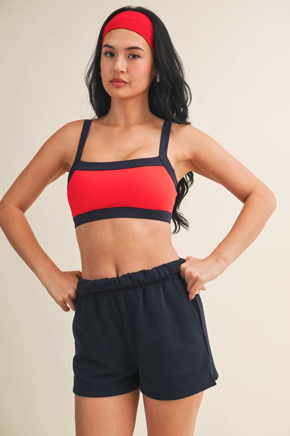Sierra Contrast Block Sports Bra