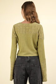 Noreen Knit Top - Olive