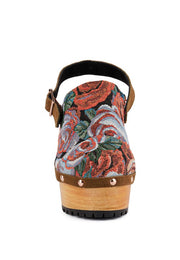 Mural Tapestry Handcrafted Clogs