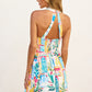 Long Summer Halter Neck Midi Dress