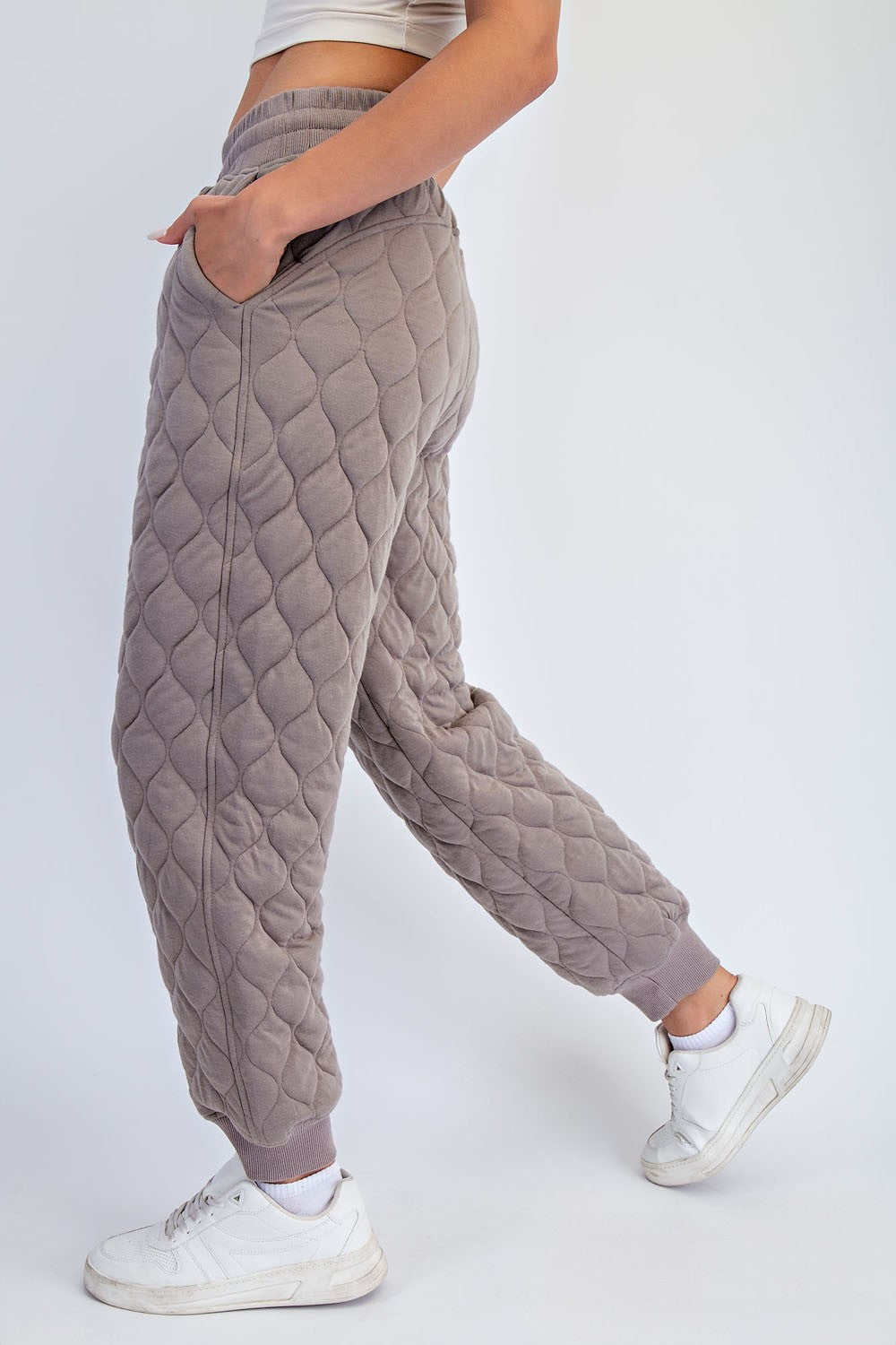 Fifer Quilted Jogger Pants