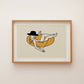 Float Cowgirl Western Art Print