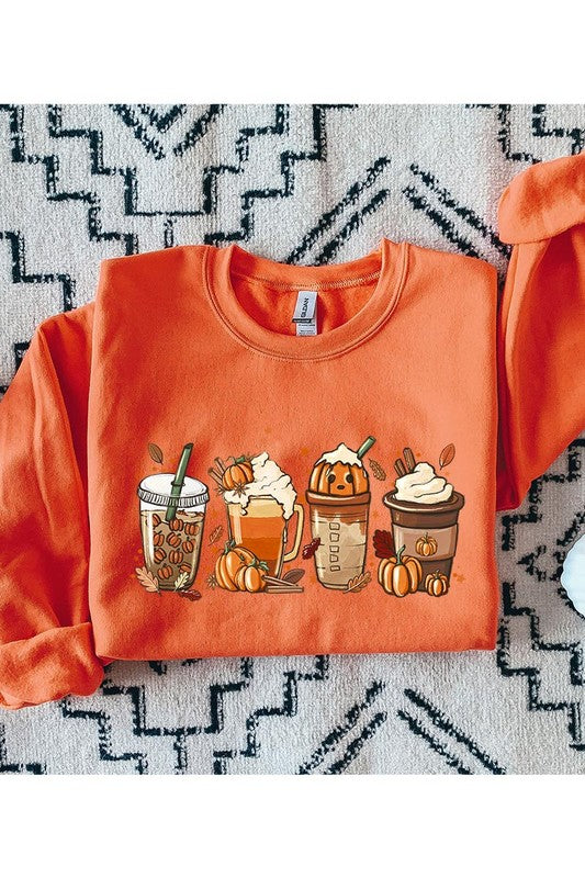 Sudadera con bebidas de otoño