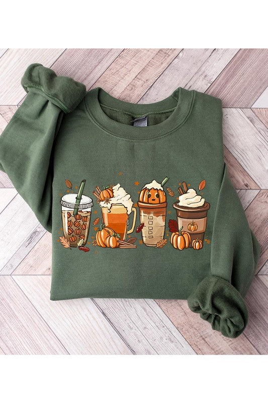 Sudadera con bebidas de otoño