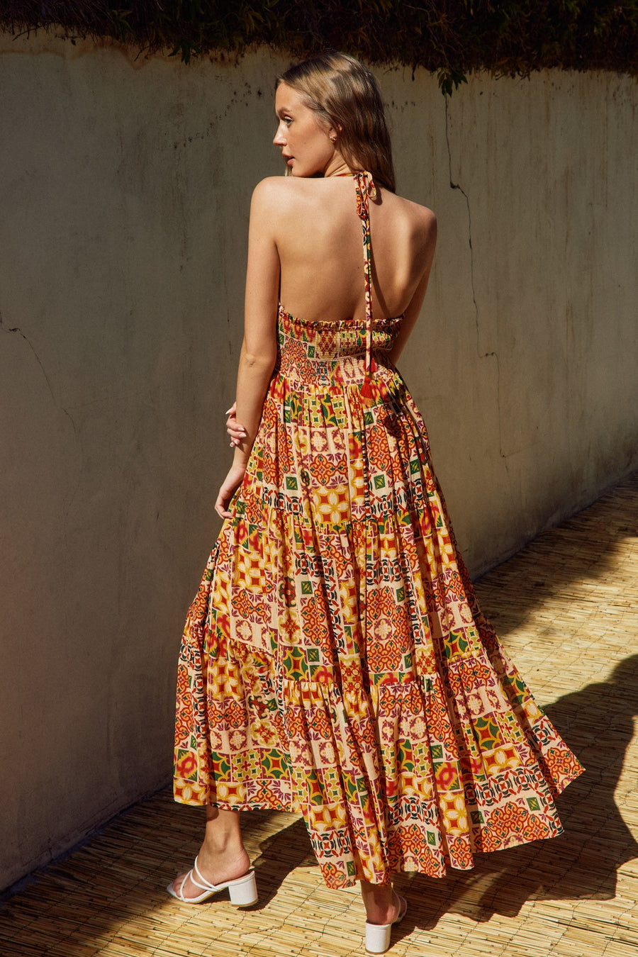 Sweet and Salty Halter Maxi Dress