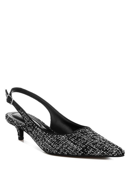 Zehra Boucle Slingback Pumps