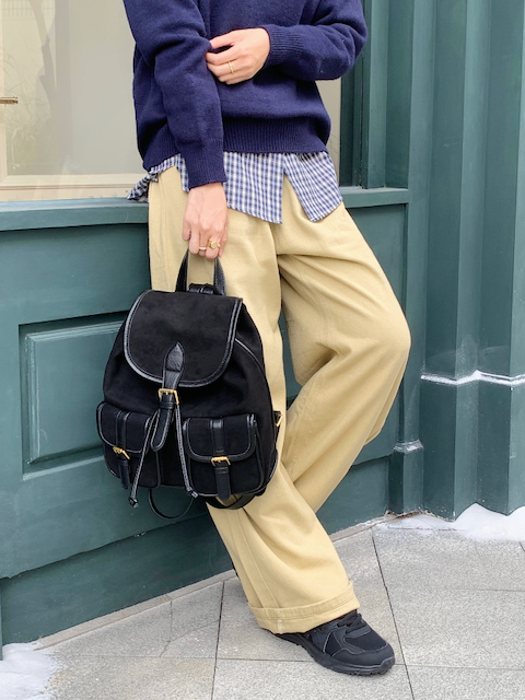 Avery Suede-Like Microfiber Leather Backpack