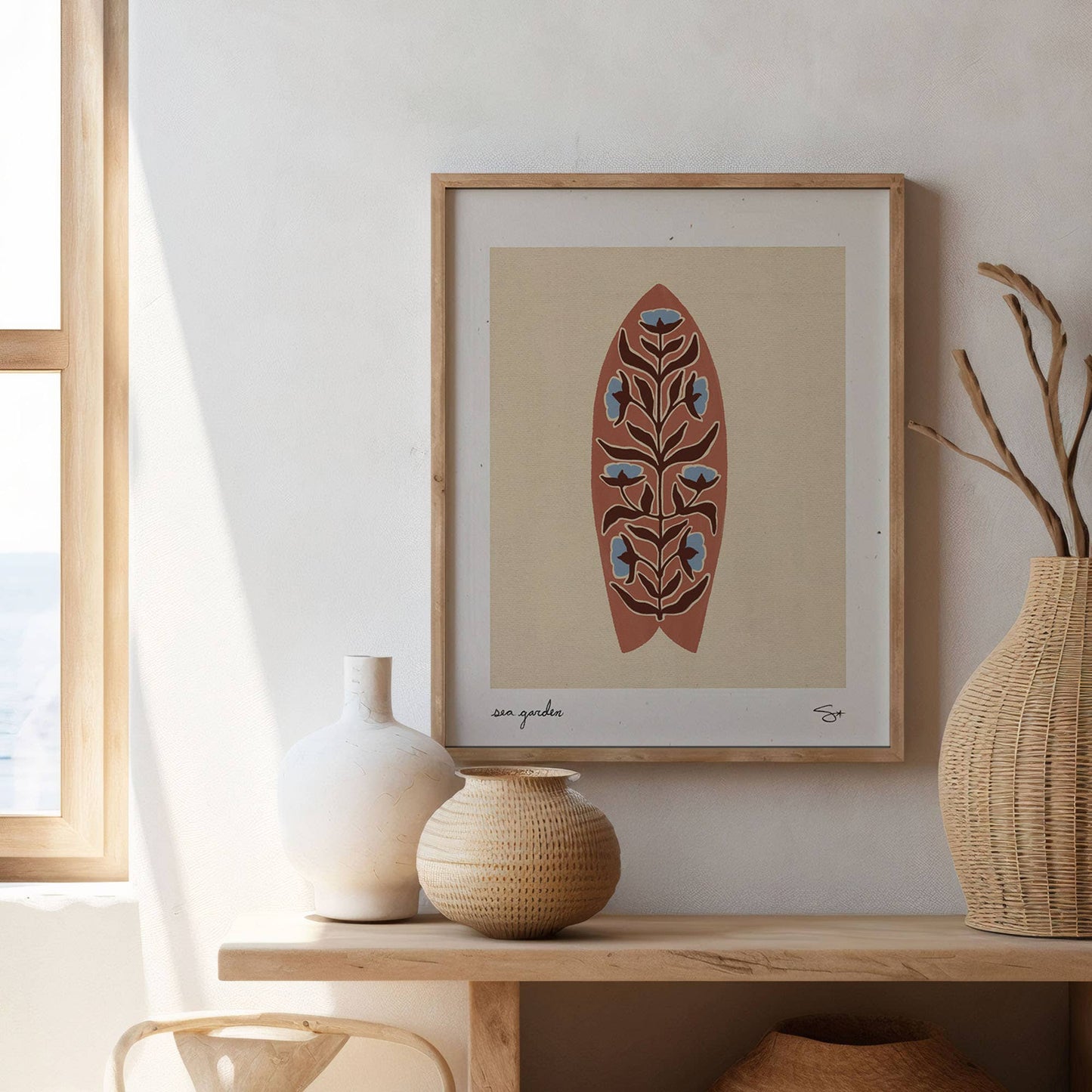 Surf Garden 2 | Surfboard Print