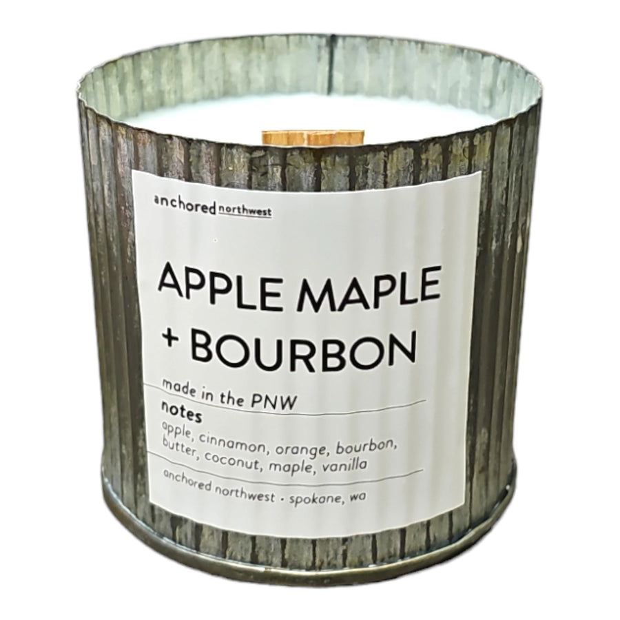 Apple & Maple Bourbon Rustic Candle