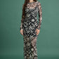 Noir Illusion Mesh Maxi Dress